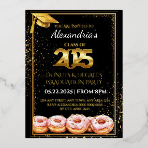 2025 Doughnuts and Degrees Graduation Invitation