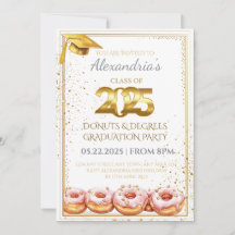 2025 Doughnuts and Degrees Graduation Invitation