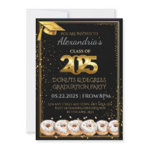 2025 Doughnuts and Degrees Graduation Invitation