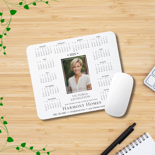 2025 Elegant Custom Business Calendar  Mouse Mat (Creator Uploaded)