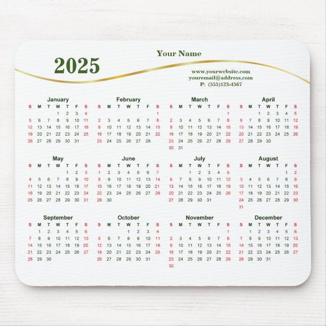 2025 Elegant for Business Mouse Pad (Front)