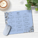 2025 Elegant French Blue Eucalyptus Calendar Mouse Mat<br><div class="desc">2025 Modern Elegant French Blue Eucalyptus Greenery Calendar Mouse Pad featuring a simple,  minimalist year-at-a-glance calendar. 🌟 This is for 2025 Only. Please contact us at cedarandstring@gmail.com if you need assistance with the design or matching products.</div>