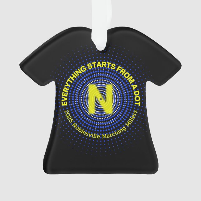 2025 Everything Starts From a Dot Marching Millers Ornament (Front)