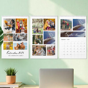 2025 Family Custom Photo Collage Calendar