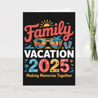 2025 Family Vacation Matching Cruise Trip  Card
