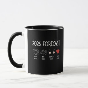 2025 Forecast Mum To Be New Year  Mug