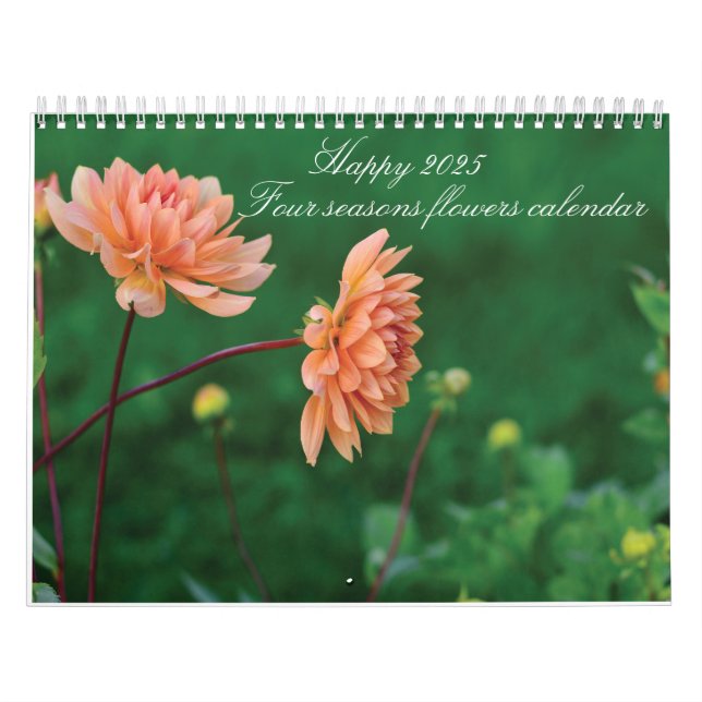 2025 Four Seasons flowers calendar (Cover)