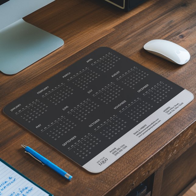 2025 Full Year Calendar Business Logo Promotional Mouse Mat (Creator Uploaded)