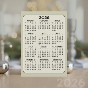 2025 Full Year View Calendar - MCM Pattern on Back Programme