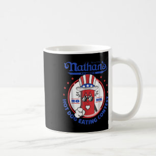 2025 Funny Nathans Famous 2025 Hot Dog Eating Cont Coffee Mug