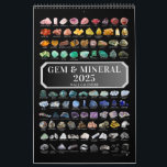 2025 Gem & Mineral Wall Calendar for Crystal Lover<br><div class="desc">The ultimate 2025 wall calendar for gem and mineral lovers,  crystal collectors,  rockhounds,  geologists,  gemologists,  students etc... It's not just a calendar! Its also pretty wall decor AND a handy crystal identification chart! Makes a great stocking stuffer and gift!</div>