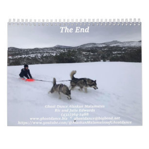 2025 Ghost Dance Alaskan Malamutes Calendar