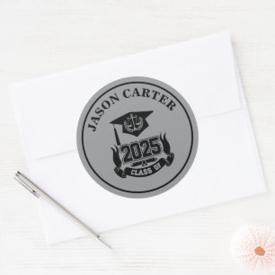 2025 Graduate Graduation Party Law School  Classic Round Sticker