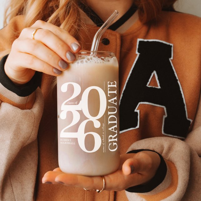 2025 Graduate Modern Graduation Can Glass (Creator Uploaded)