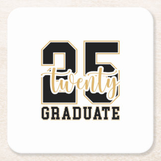 2025 Graduate  Square Paper Coaster