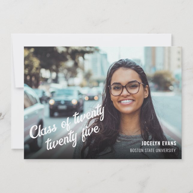 2025 Graduation Announcement with Photograph (Front)