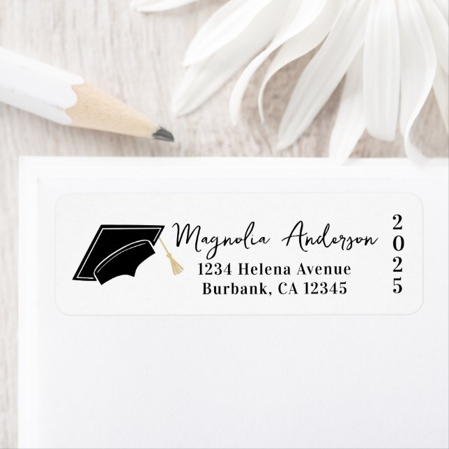 2025 Graduation Cap Return Address Labels (Insitu)