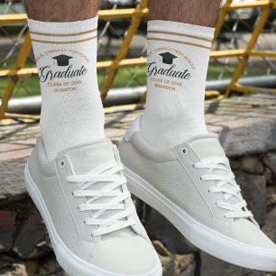 2025 Graduation Chic Custom High School Graduate Socks