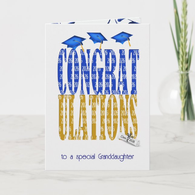 2025 Graduation for Granddaughter Card (Front)