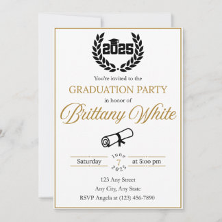 2025 Graduation Invitation