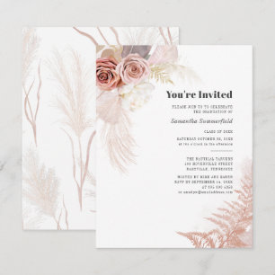 2025 Graduation Pampas Grass Invitation
