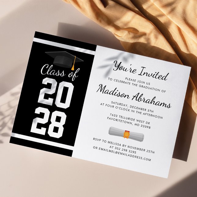 2025 Graduation Red White Party Invitation (Creator Uploaded)