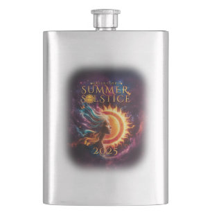 2025 Greensboro Summer Solstice Festival Dated Hip Flask
