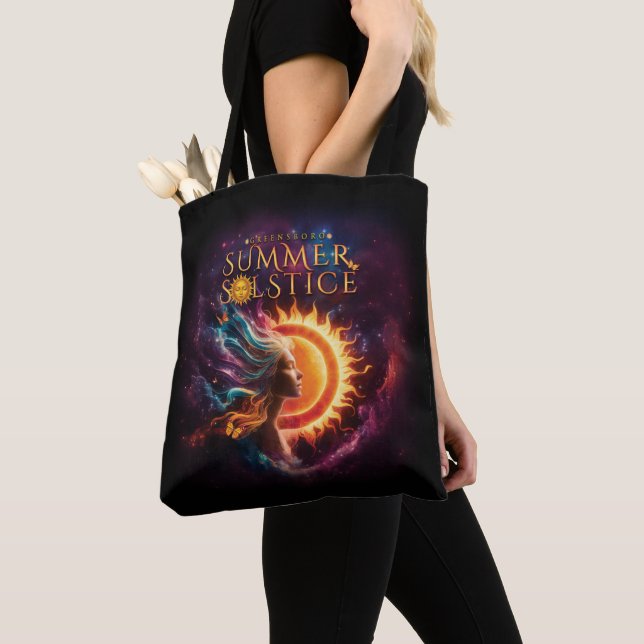 2025 Greensboro Summer Solstice Festival Souvenir Tote Bag (Close Up)