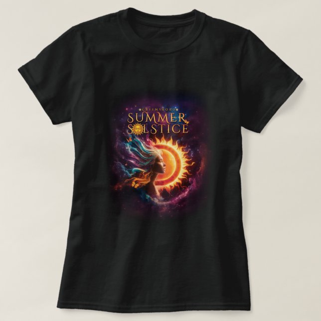 2025 Greensboro Summer Solstice Festival Undated T-Shirt (Design Front)