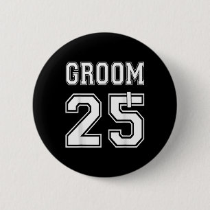2025 Groom Engagement Party Matching Honeymoon Jus 6 Cm Round Badge