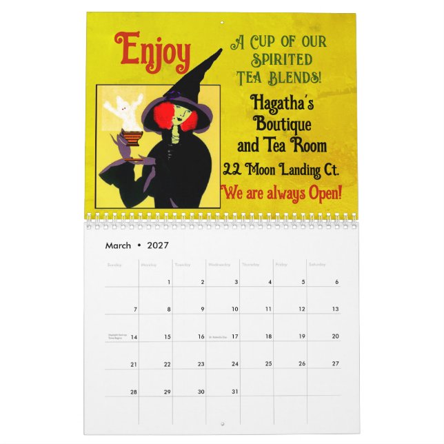 2025 Halloween Calendar (Mar 2027)