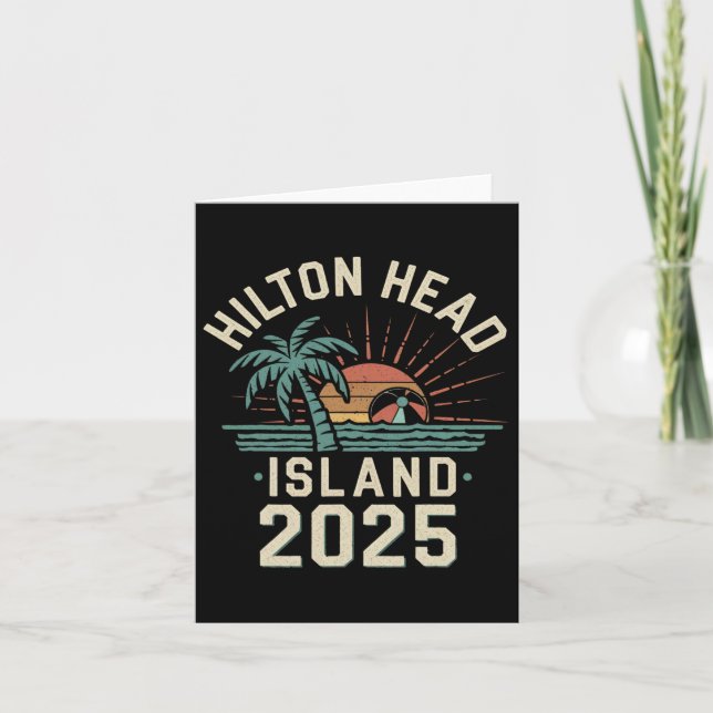 2025 Hilton Head Island Family Vacation Friends Tr Card (Front)
