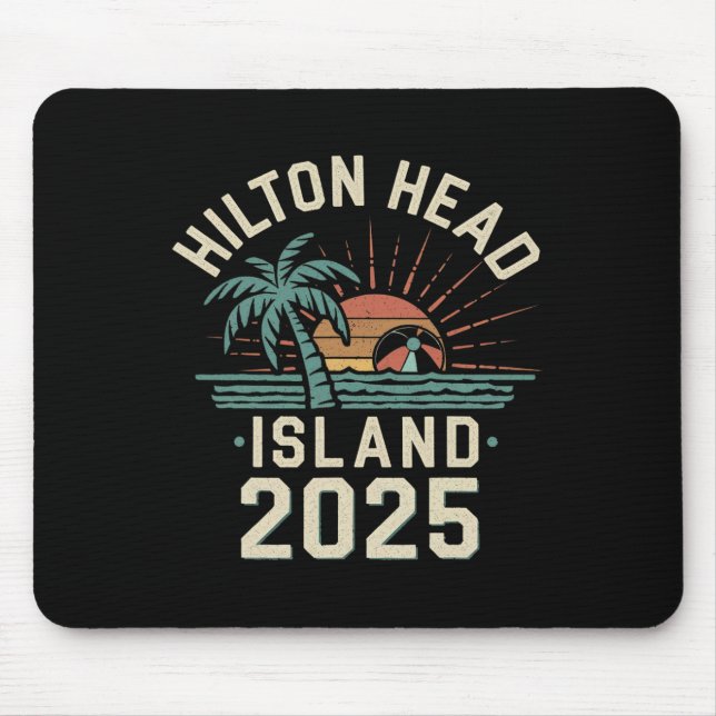 2025 Hilton Head Island Family Vacation Friends Tr Mouse Mat (Front)