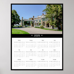 2025 Home of Franklin D. Roosevelt Wall Calendar Poster