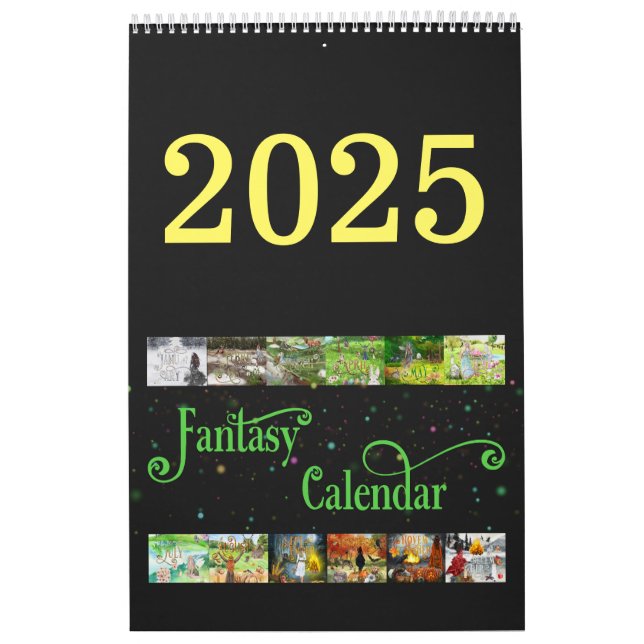 2025 Illustrated Celtic Fantasy Calendar (Cover)