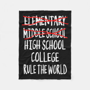 2025 junior high graduation funny middle school fleece blanket