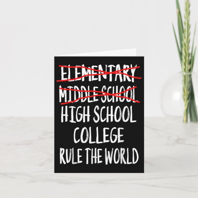 2025 Junior High Graduation Funny Middle School Gr Card (Front)