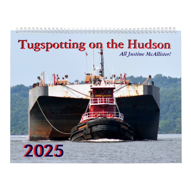 2025 Justine McAllister Tugspotting Calendar (Cover)
