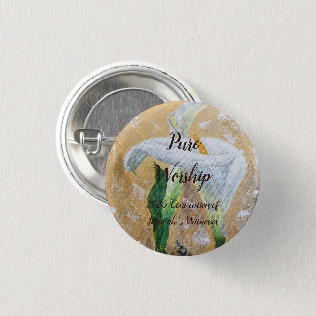 2025 JW convention customize 3 Cm Round Badge (Front & Back)