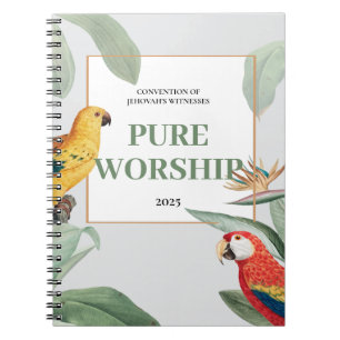 2025 JW convention pure worship tropical design Notebook