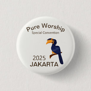 2025 JW Special Convention Jakarta Indonesia 3 Cm Round Badge