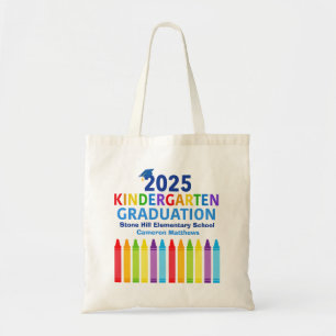 2025 Kindergarten Graduate Cute Custom Graduation Tote Bag