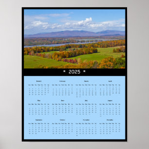 2025 Kingston-Rhinecliff Bridge Wall Calendar Poster
