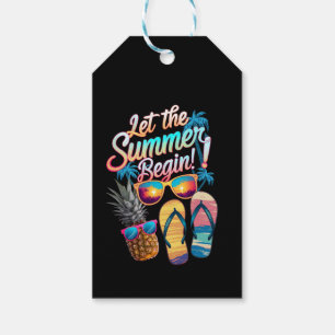 2025 Let The Summer Begin 2025 Summer Vacation Gift Tags
