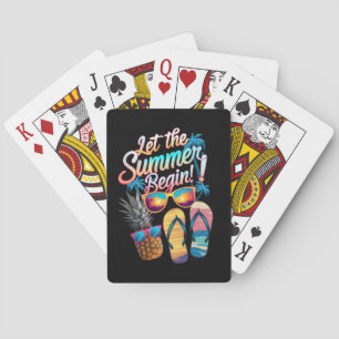 2025 Let The Summer Begin 2025 Summer Vacation Playing Cards