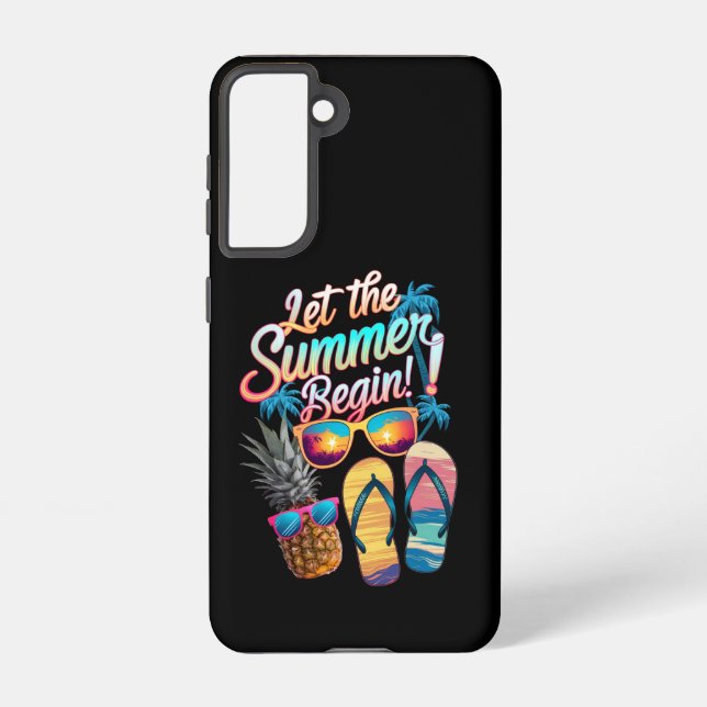 2025 Let The Summer Begin 2025 Summer Vacation Samsung Galaxy S21 Case (Back)