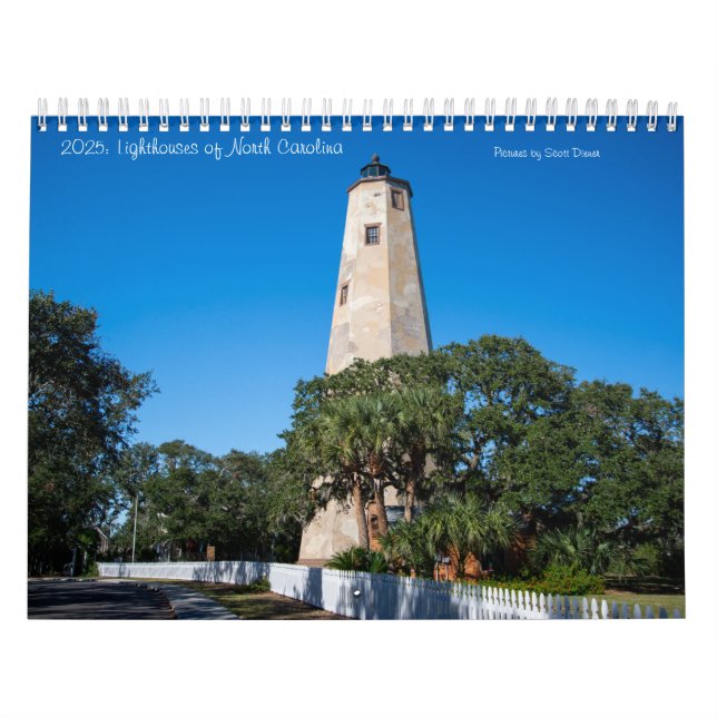 2025: Lighthouses of North Carolina Calendar Med (Cover)