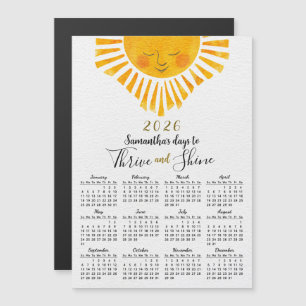 2025 Magnetic Calendar Cute Sun Inspiring