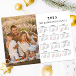 2025 Magnetic Calendar Photo Family Name 12 Month<br><div class="desc">2025 Magnetic Calendar Custom Family Photo. Add your photo and create perfect Magnetic Calendar!</div>