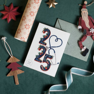  2025 Medical Custom Logo Text Template Christmas 